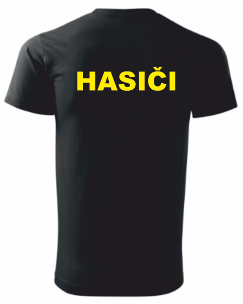 Černé pánské triko pro hasiče3