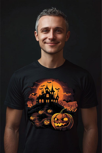 Pánské tričko Halloween strašidelný1