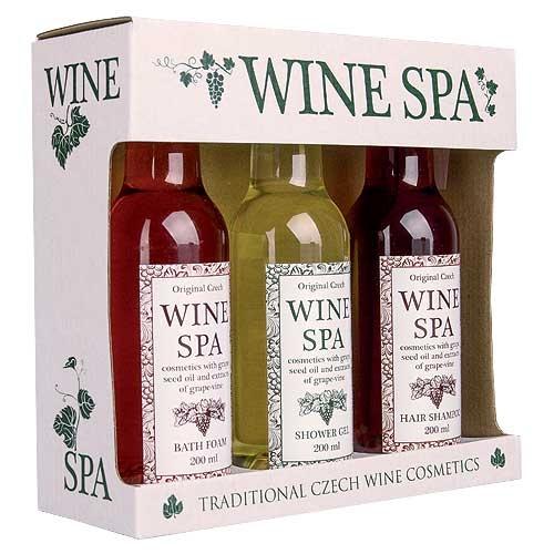 Kosmetická sada Wine Spa – gel 200 ml, šampon 200 ml a pěna 200 ml0